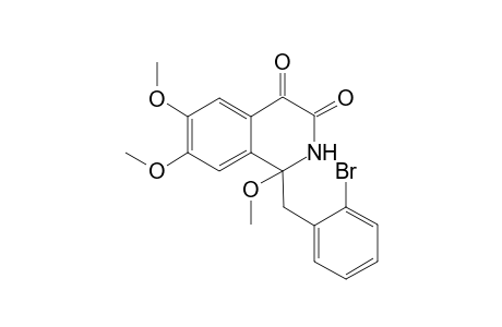1-(2'-Bromobenzyl)-1,6,7-trimethoxy-1,2-dihydro-isoquinoline-3,4-dione