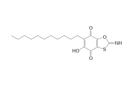2-Azanylidene-5-oxidanyl-6-undecyl-1,3-benzoxathiole-4,7-dione