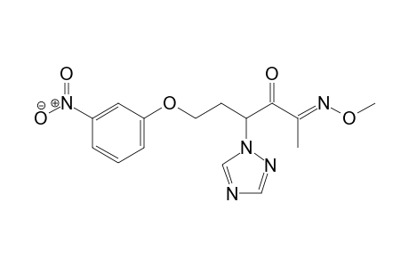 2,3-Hexanedione, 6-(3-nitrophenoxy)-4-(1H-1,2,4-triazol-1-yl)-, 2-(O-methyloxime)