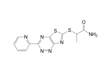 Propanamide, 2-[[3-(2-pyridinyl)thiazolo[5,4-e]-1,2,4-triazin-6-yl]thio]-