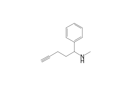 N-methyl-1-phenyl-4-pentyn-1-amine