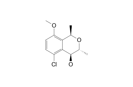 REL-(1R,3R,4S)-5-CHLORO-4-HYDROXY-8-METHOXY-1,3-DIMETHYLISOCHROMANE