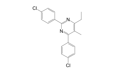 2,4-bis(4-chlorophenyl)-6-ethyl-5-methylpyrimidine