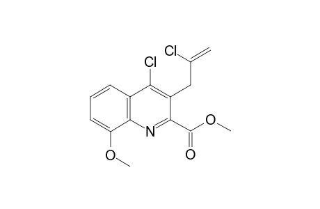 4-Chloro-8-methoxy-3-[2-chloro-allyl]-2-methoxycarbonyl-quinoline