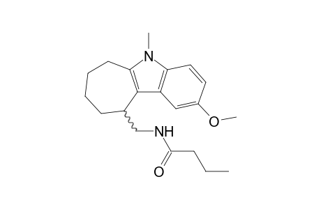 N-[(2-methoxy-5-methyl-7,8,9,10-tetrahydro-6H-cyclohepta[b]indol-10-yl)methyl]butanamide