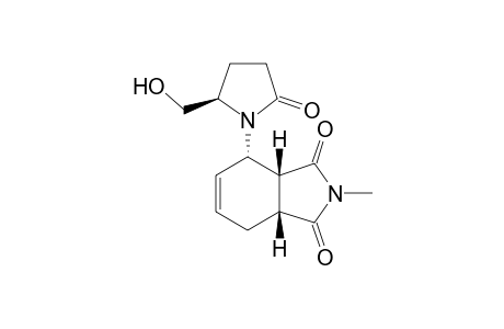 (3aR,4S,7aR)-4-((R)-2-(hydroxymethyl)-5-oxopyrrolidin-1-yl)-2-methyl-3a,4,7,7a-tetrahydro-1H-isoindole-1,3(2H)-dione