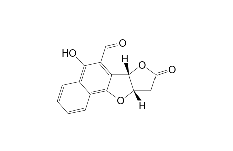 (3aS*,8bS*)-Dihydro-6-formyl-5-hydroxyfuro[3,2-b]naphtho[2,1-d]furan-8(9H)-one