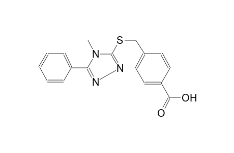 benzoic acid, 4-[[(4-methyl-5-phenyl-4H-1,2,4-triazol-3-yl)thio]methyl]-