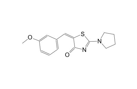 (5E)-5-(3-methoxybenzylidene)-2-(1-pyrrolidinyl)-1,3-thiazol-4(5H)-one