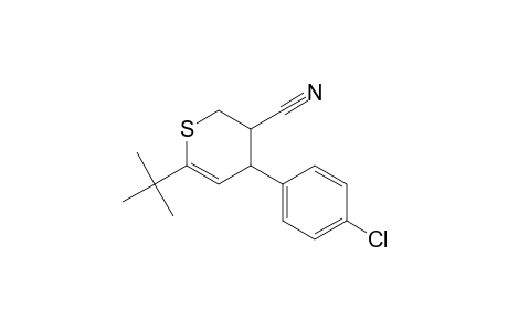 2H-Thiopyran-3-carbonitrile, 4-(4-chlorophenyl)-6-(1,1-dimethylethyl)-3,4-dihydro-