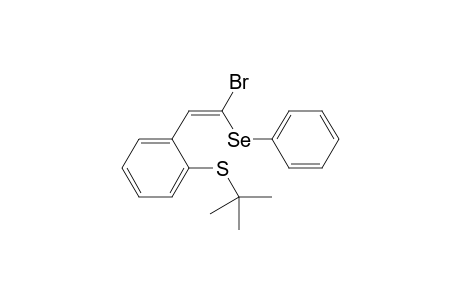 (E)-{2-[2-bromo-2-(phenylselanyl)vinyl]phenyl}(tert-butyl)sulfane