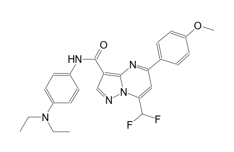N-[4-(diethylamino)phenyl]-7-(difluoromethyl)-5-(4-methoxyphenyl)pyrazolo[1,5-a]pyrimidine-3-carboxamide
