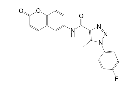 1H-1,2,3-triazole-4-carboxamide, 1-(4-fluorophenyl)-5-methyl-N-(2-oxo-2H-1-benzopyran-6-yl)-