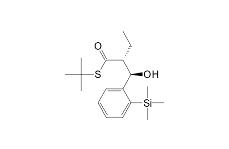 S-tert-Butyl (2R*,3R*)-2-Ethyl-3-hydroxy-3-[2-(trimethylsilyl)phenyl]propanethioate
