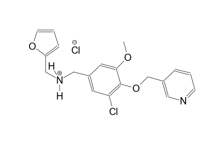 2-furanmethanaminium, N-[[3-chloro-5-methoxy-4-(3-pyridinylmethoxy)phenyl]methyl]-, chloride