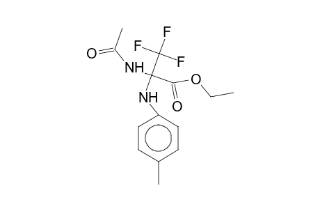 Ethyl 2-(acetylamino)-3,3,3-trifluoro-2-(4-toluidino)propanoate