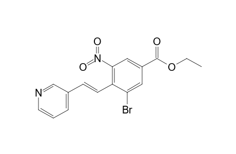 3-Bromo-5-nitro-4-[(E)-2-(3-pyridinyl)ethenyl]benzoic acid ethyl ester