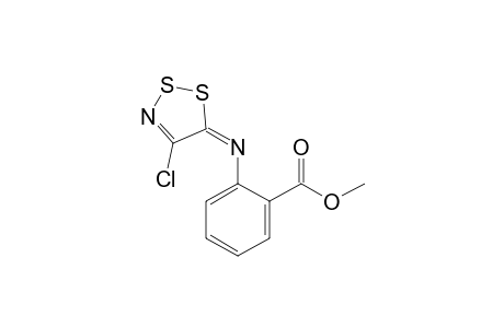 methyl 2-{[(5E)-4-chloro-5H-1,2,3-dithiazol-5-ylidene]amino}benzoate