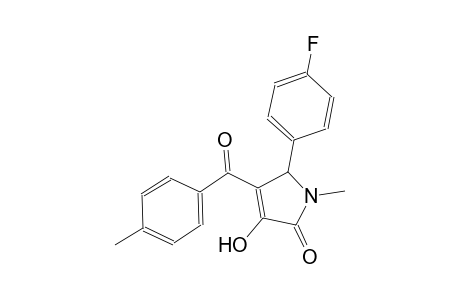 2H-pyrrol-2-one, 5-(4-fluorophenyl)-1,5-dihydro-3-hydroxy-1-methyl-4-(4-methylbenzoyl)-