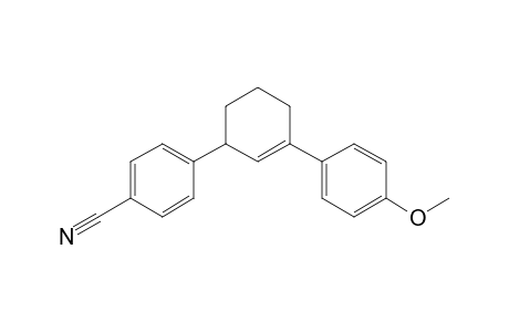 3-[4'-Cyanophenyl]-1-(4"-methoxyphenyl)cyclohex-1-ene