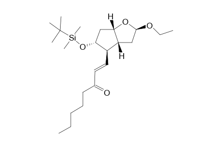 trans-1-[2R,3aR,4R,5R,6aS)-5-{[(1,1-Dimethylethyl)dimethylsilyl]oxy}-2-ethoxyhexahydro-2H-cyclopenta[b]-furan-4-yl]-1-octene-3-one
