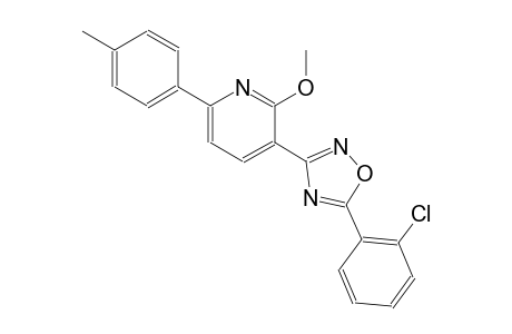 3-[5-(2-chlorophenyl)-1,2,4-oxadiazol-3-yl]-2-methoxy-6-(4-methylphenyl)pyridine