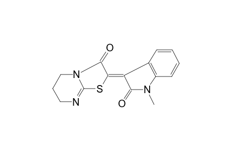 2-(1-Methyl-2-oxo-1,2-dihydroindol-3-ylidene)-6,7-dihydro-5H-thiazolo[3,2-a]pyrimidin-3-one