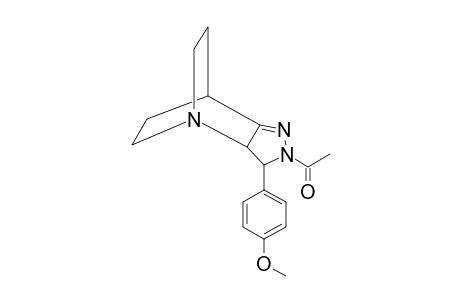 2H-Pyrazolo[4,3-b]pyridine, 3,3a,4,5,6,7-hexahydro-2-acetyl-4,7-ethano-3-(4-methoxyphenyl)-