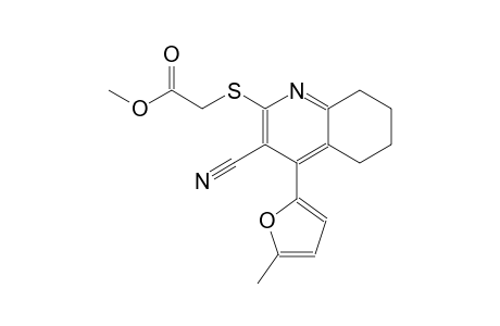 acetic acid, [[3-cyano-5,6,7,8-tetrahydro-4-(5-methyl-2-furanyl)-2-quinolinyl]thio]-, methyl ester