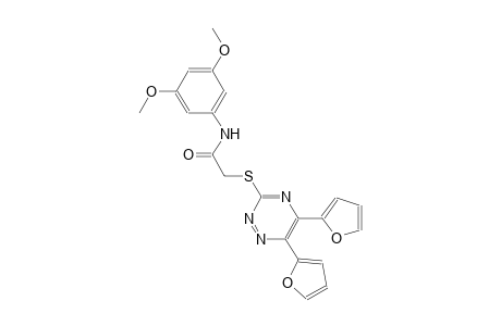 acetamide, 2-[[5,6-di(2-furanyl)-1,2,4-triazin-3-yl]thio]-N-(3,5-dimethoxyphenyl)-