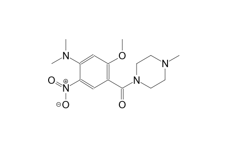 benzenamine, 5-methoxy-N,N-dimethyl-4-[(4-methyl-1-piperazinyl)carbonyl]-2-nitro-