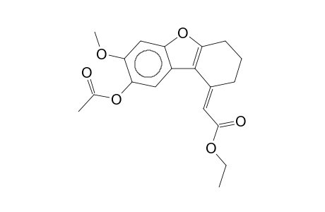 Acetic acid, 8-acetoxy-7-methoxy-1,2,3,4-tetrahydrodibenzofuran-1-ylidene, ethyl ester