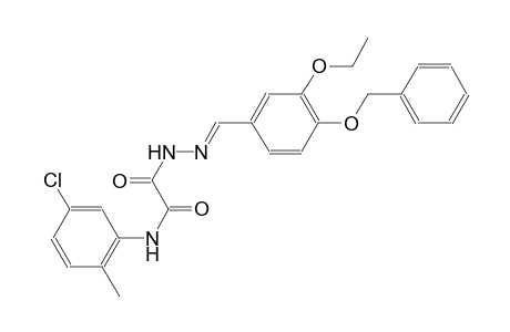 acetic acid, [(5-chloro-2-methylphenyl)amino]oxo-, 2-[(E)-[3-ethoxy-4-(phenylmethoxy)phenyl]methylidene]hydrazide