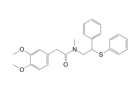 2-(3,4-dimethoxyphenyl)-N-methyl-N-(2-phenyl-2-phenylsulfanyl-ethyl)ethanamide