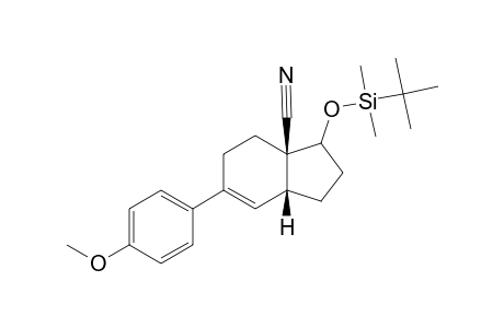 6-(4-METHOXYPHENYL)-1-(TERT.-BUTYLDIMETHYLSILANYLOXY)-2,3,4,7,8,9-HEXAHYDRO-1H-INDENE-9-CARBONITRILE