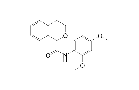 1H-2-Benzopyran-1-carboxamide, N-(2,4-dimethoxyphenyl)-3,4-dihydro-