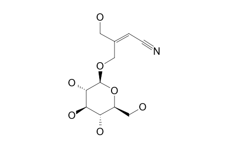 SUTHERLANDIN;Z-4-BETA-GLUCOPYRANOSYLOXY-3-HYDROXYMETHYLBUT-2-ENE-NITRILE