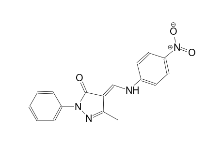 (4E)-5-Methyl-4-[(4-nitroanilino)methylene]-2-phenyl-2,4-dihydro-3H-pyrazol-3-one