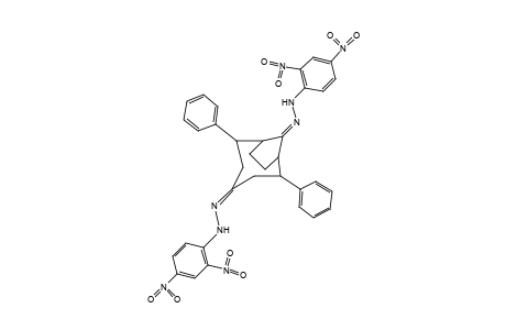 2,6-DIPHENYLBICYCLO[5.2.1]DECANE-4,10-DIONE, BIS[(2,4-DINITROPHENYL)HYDRAZONE]