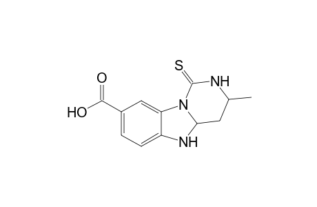 3,4,4a,5-tetrahydro-8-carboxyl-3-methylpyrimido[1,6-a]benzimidazol-1(2H)-thione