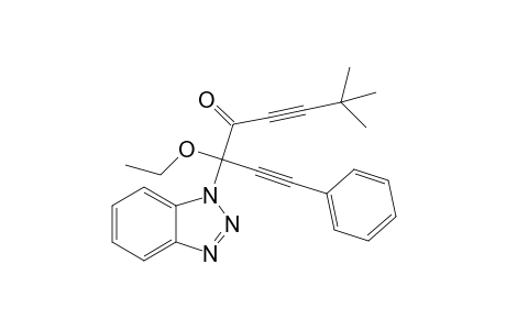 6-(Benzotriazol-1'-yl)-6-ethoxy-2,2-dimethyl-8-phenylocta-3,7-diyn-5-one