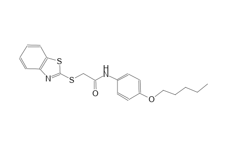 2-(1,3-benzothiazol-2-ylsulfanyl)-N-[4-(pentyloxy)phenyl]acetamide