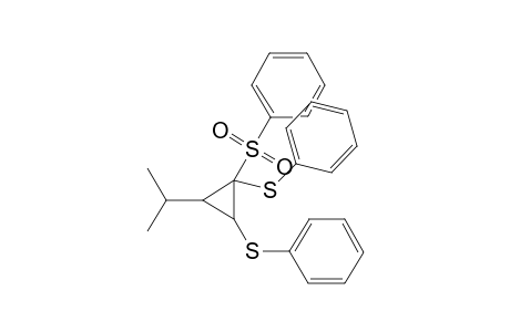 (1RS,2RS,3SR)-3-Isopropyl-1-phenylsulfonyl-1,2-bis(phenylthio)cyclopropane