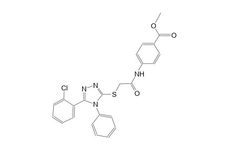 methyl 4-[({[5-(2-chlorophenyl)-4-phenyl-4H-1,2,4-triazol-3-yl]sulfanyl}acetyl)amino]benzoate