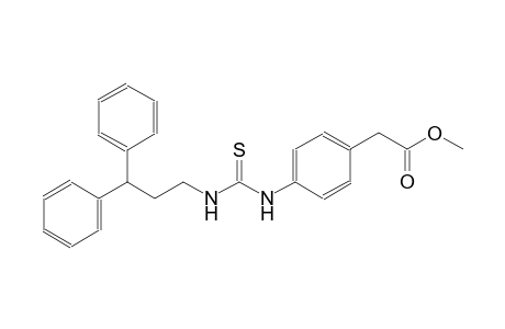 methyl [4-({[(3,3-diphenylpropyl)amino]carbothioyl}amino)phenyl]acetate