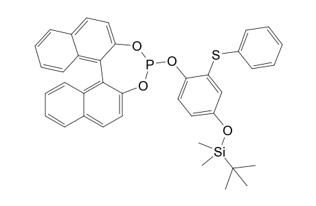 (S)-4-[4-(tert-Butyldimethylsilyloxy)-2-phenylsulfanylphenoxy]-3,5-dioxa-4-phosphacyclohepta[2,1-a;3,4-a']dinaphthalene