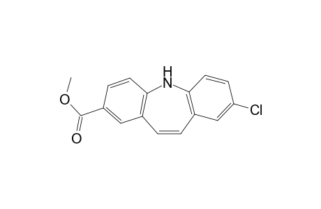 2-Carbomethoxy-8-chloro 5H-dibenzo[b,f]azepine
