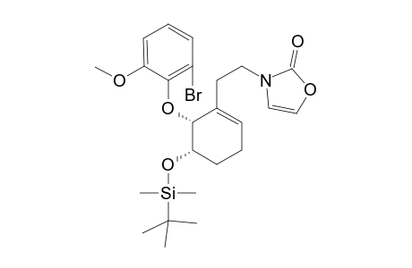 (3R,4S)-3-[2-(1-Bromo-3-methoxy)phenyloxy]-4-tert-butyldimethylsilyloxy-2-[2-(3-oxazolone)ethyl]cyclohexene