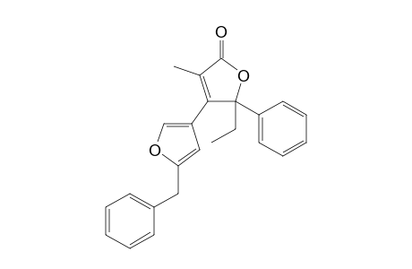 4-(3'-(5'-Benzylfuranyl)-5-ethyl-3-methyl-5-phenyl-2(5)-furanone