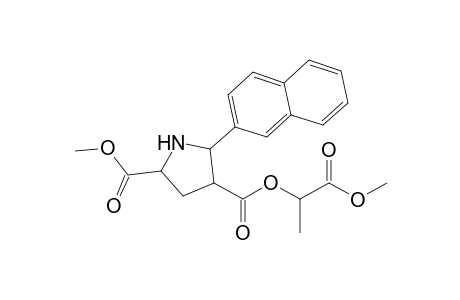 Methyl 4-[1-(Methoxycarbonyl)ethoxycarbonyl]-5-(naphth-2-yl)pyrrolidine-2-carboxylate